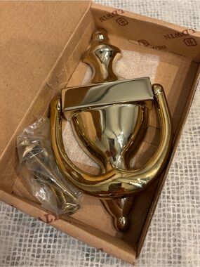 Baldwin Brass NEW  Solid Polished Brass Door Knocker |Traditional -0102-00